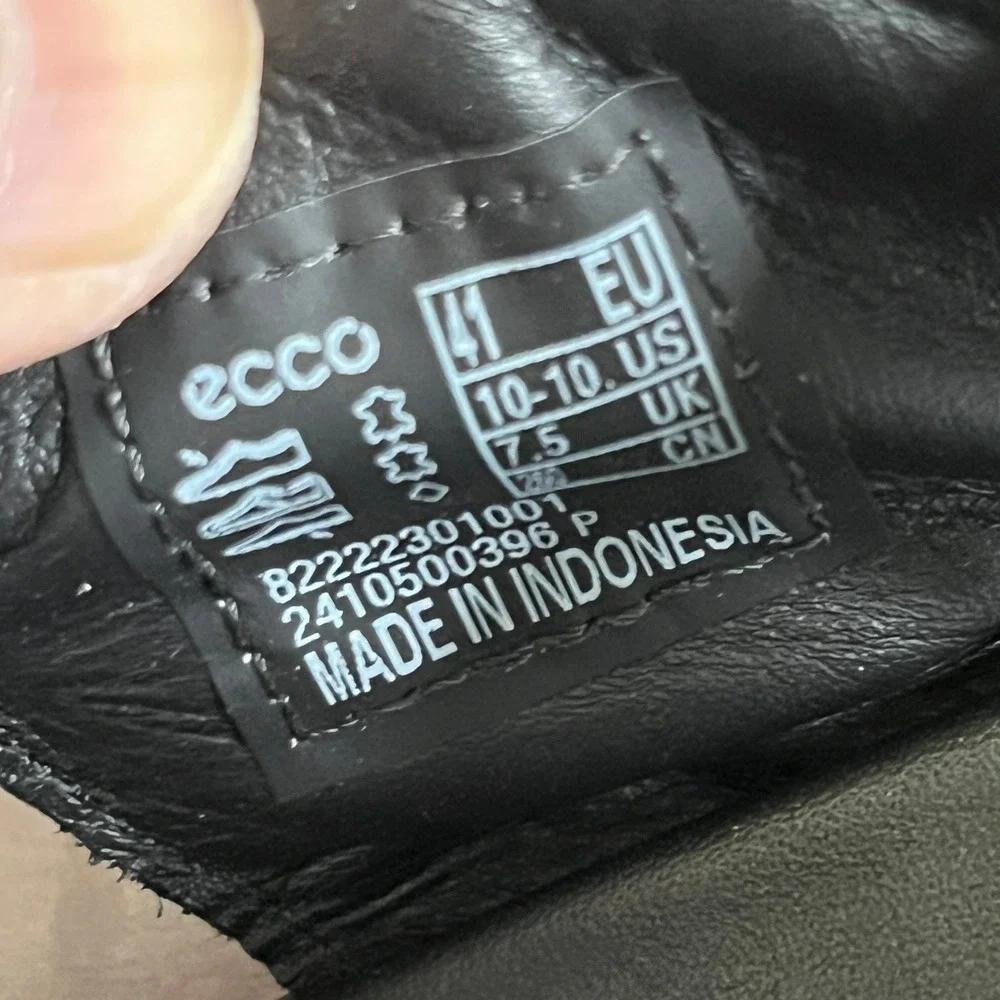 New Ecco Women Offroad Puffy Leather Outdoor Sandals Black size EU 41/ 10-10.5 - Picture 8 of 8